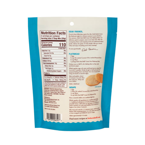 GLUTEN FREE GRAIN FREE FLATBREAD MIX 7.05OZ (#106572)