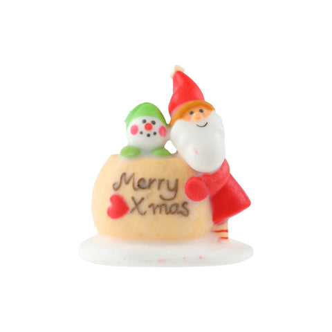 DECOR ICING SANTA SNOWMAN 6.3X5.6CM 0063 (#106595)