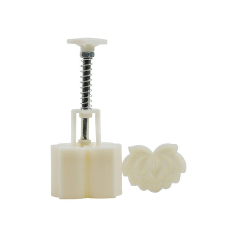 MOONCAKE MOULD PLASTIC LOTUS 50G 2PC (#106602)