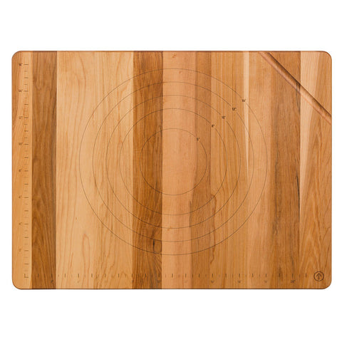 MAPLE PASTRY BOARD WITH WALNUT CLEAT 24X18X0.75" (#106657)