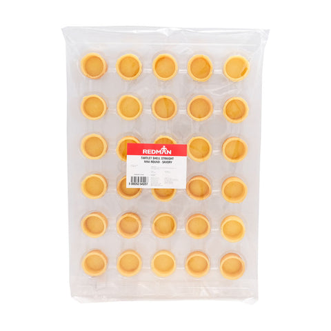 TARTLET SHELL STRAIGHT MINI ROUND - SAVOURY 33MM 30PC (#106764)