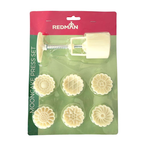 MOONCAKE PRESSED MOULD FLOWER 50G 6PC (#106806)