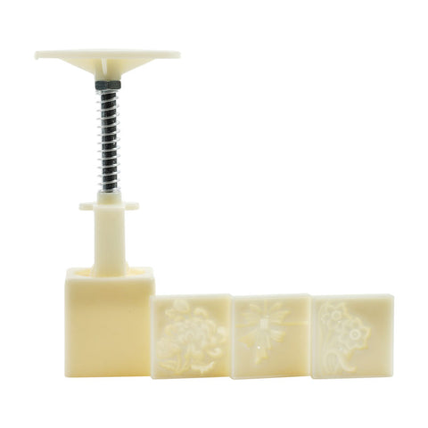 MOONCAKE PRESSED MOULD SQUARE AUTUMN 30G 4PC (#106808)