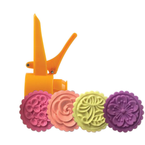 MOONCAKE MOULD ADJUSTABLE HEIGHT 50G 4PC (#106809)