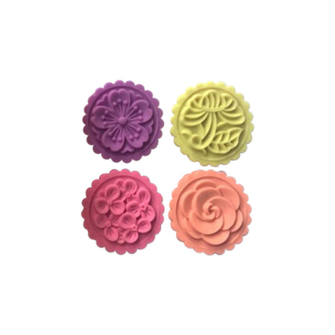 MOONCAKE MOULD ADJUSTABLE HEIGHT 50G 4PC (#106809)