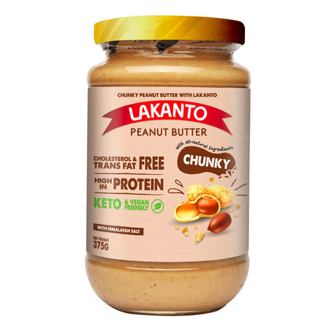 LAKANTO CHUNKY PEANUT BUTTER 375G (#106810)