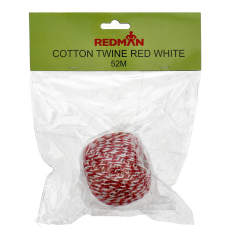 BUTCHER COOKING COTTON TWINE RED/WHITE 52M (#106857)