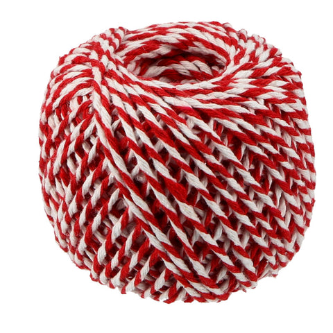 BUTCHER COOKING COTTON TWINE RED/WHITE 52M (#106857)