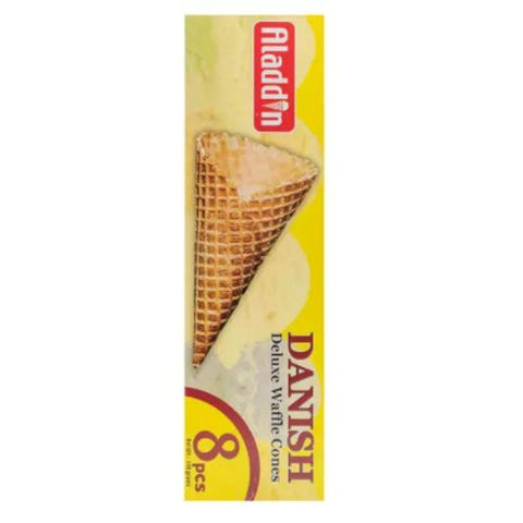 DANISH DELUXE WAFFLE CONE 8PC 48MMX137MM (#106884)