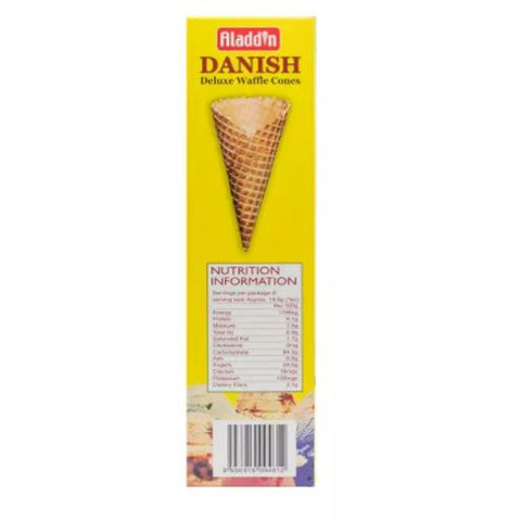 DANISH DELUXE WAFFLE CONE 8PC 48MMX137MM (#106884)