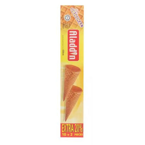ROLLED SUGAR ICE CREAM CONE 12PC Ø42MMX112MM (#106885)
