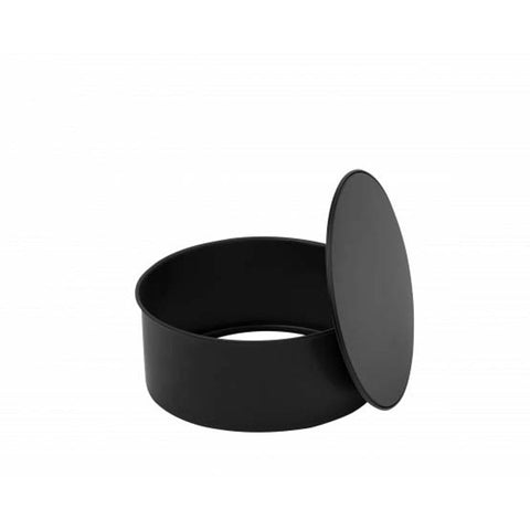 8" NON-STICK BLACK ROUND LOOSE BASE PAN (#106895)