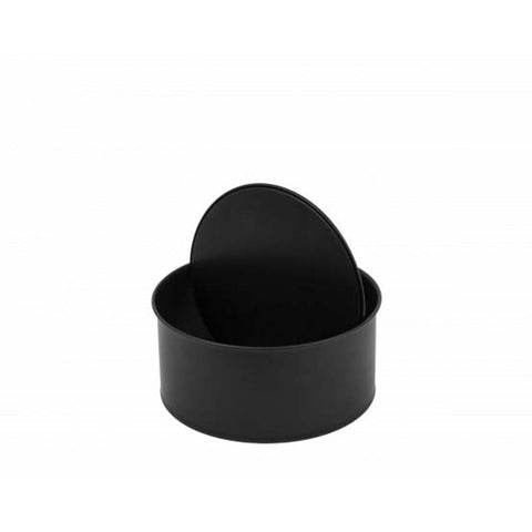 8" NON-STICK BLACK ROUND LOOSE BASE PAN (#106895)