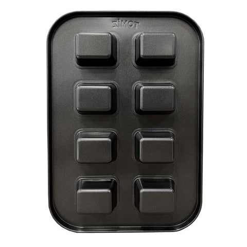 8 CUP BROWNIE SQUARE MOULD(BLACK) 193WX293HMM (#106906)