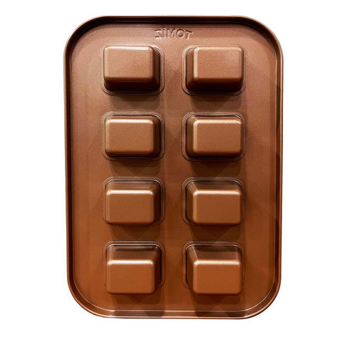 8 CUP BROWNIE SQUARE MOULD(GOLD) 193WX293HMM (#106907)