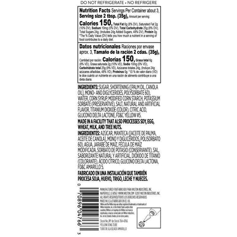 READY-TO-USE YELLOW ICING TUBE 4.25OZ 704-4766 (#106962)