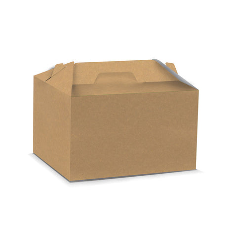 KRAFT TURKEY BOX W HANDLE 345X285X240MM (#107024)