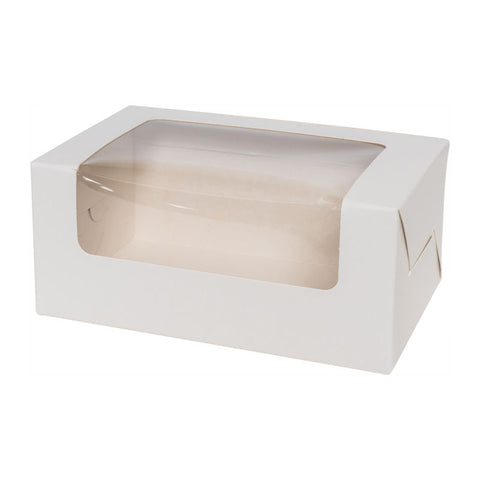 CAKE BOX WINDOW LONG 7" 180X110X80 5PCS (#107078)