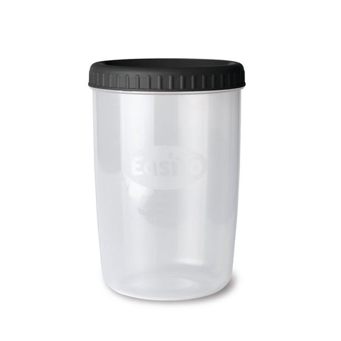 YOGHURT JAR WITH BLACK LID (#107139)