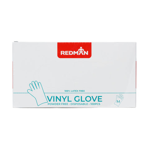 GLOVES VINYL (POWDER FREE) M 100PC (#107144)