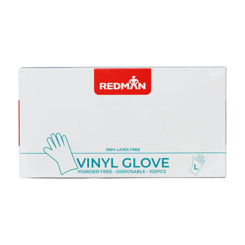 GLOVES VINYL (POWDER FREE) L 100PC (#107145)