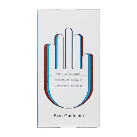 GLOVES NITRILE BLUE(POWDER FREE) M 100PC (#107147)