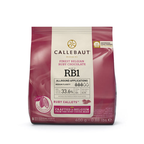 RUBY CHOCOLATE COUVERTURE 33.6% 400G (#107177)
