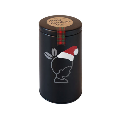 XMAS BLACK CAN W.10CUPS COFFEE (#107185)