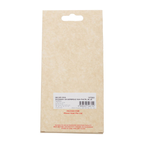 DECOR ICING SNOWMAN GINGERBREAD MAN PASTEL BLUE (#107203)