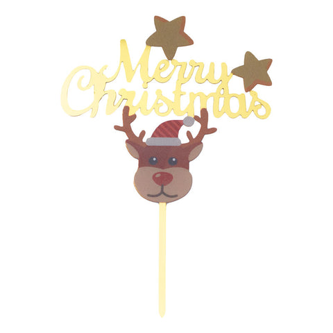 ARCYLIC PICK MERRY XMAS REINDEER (#107238)