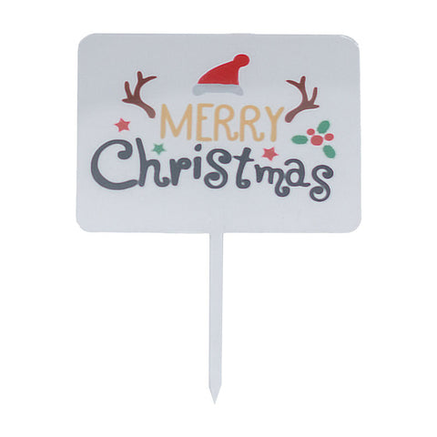 ARCYLIC PICK MERRY XMAS SQUARE (#107241)