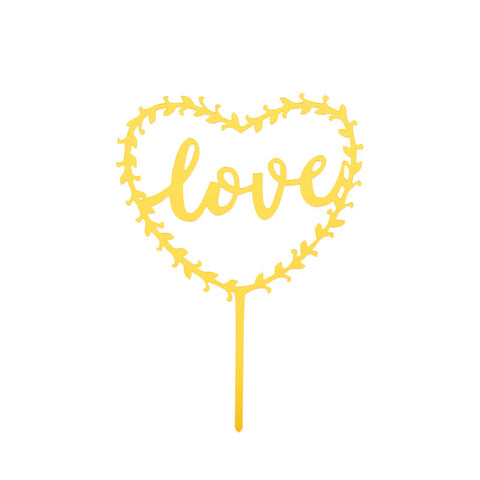 ARCYLIC INSERT LOVE GOLD (#107263)