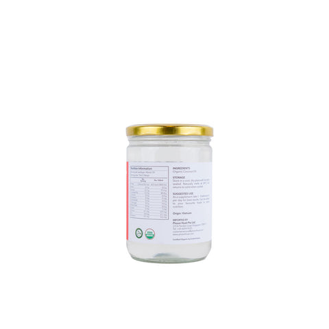 ORGANIC EXTRA VIRGIN COCONUT OIL 500ML (#107311)