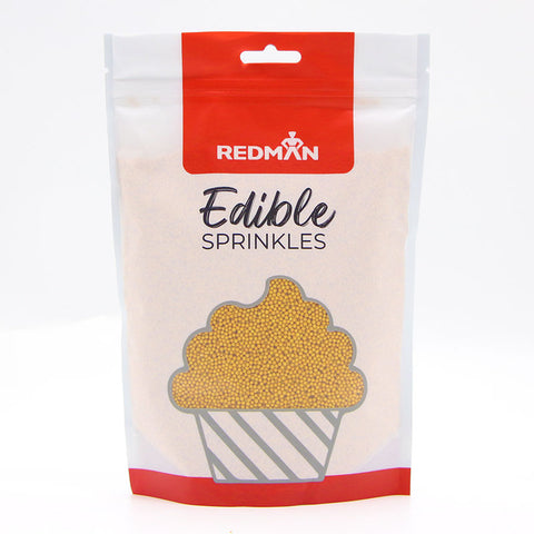 DECOR SUGAR PEARL GOLD 2MM 500G (#107335)