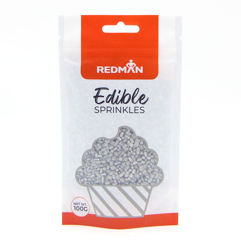 DECOR SANDING SUGAR SILVER 6 MESH 100G (#107340)