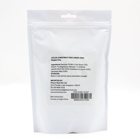 DECOR CHRISTMAS TREE GREEN 500G (#107347)