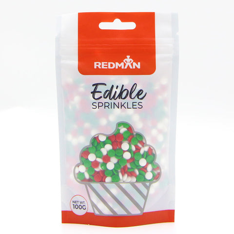 DECOR PRESS CANDY PILL RED GREEN WHITE 100G (#107352)