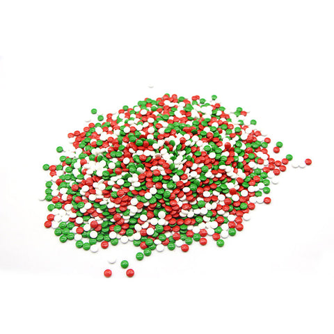 DECOR PRESS CANDY PILL RED GREEN WHITE 100G (#107352)
