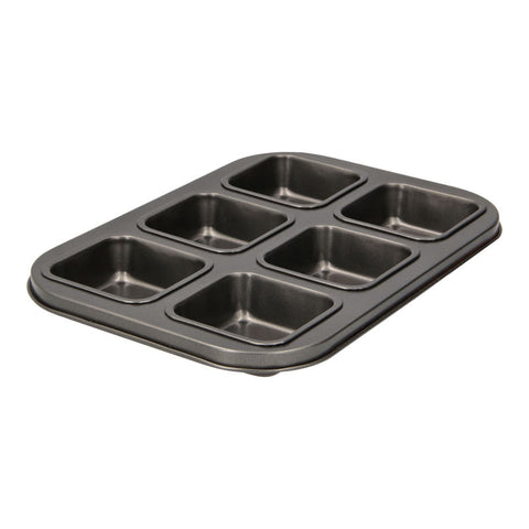 BROWNIE CAKE MOULD 6 CUP 330X190X280HMM (#107387)