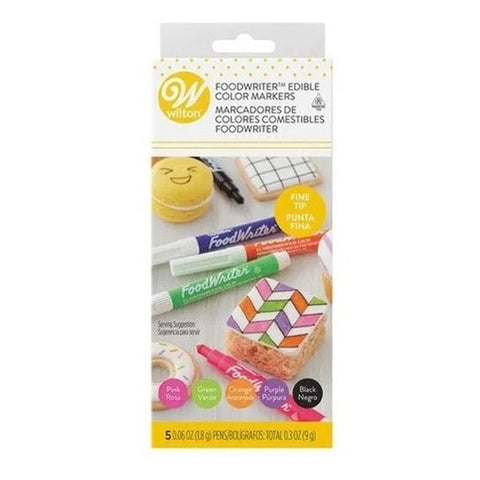 FINE TIP NEON COLORED FOOD WRITER 609-0-0012 5PCS (#107400)