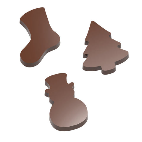 MAGNETIC CHOCOLATE MOULD CHRISTMAS ORNAMENT 10CAV (#107449)