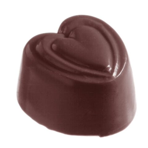 CHOCOLATE MOULD HEART 275X135X24MM 24CAV CW1012 (#107451)