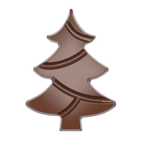 TABLET CHOCOLATE MOULD XMAS TREE 2CAV CW12008 (#107457)