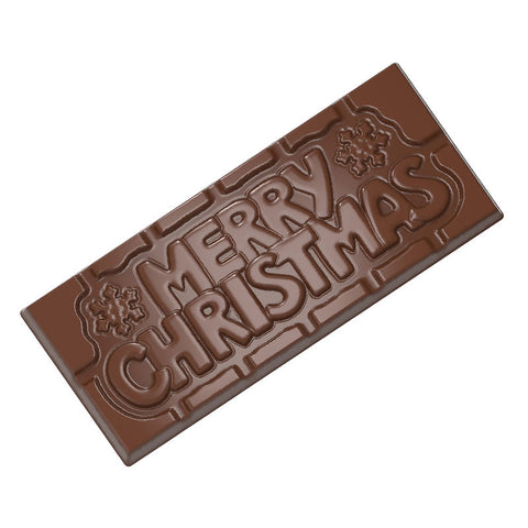 TABLET CHOCOLATE MOULD MERRY XMAS 4CAV CW12025 (#107458)