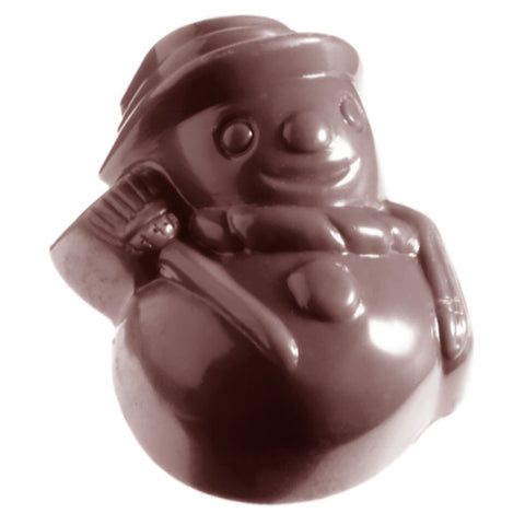 CHOCOLATE MOULD SNOWMAN 275X135X24MM 21CAV CW1333 (#107462)