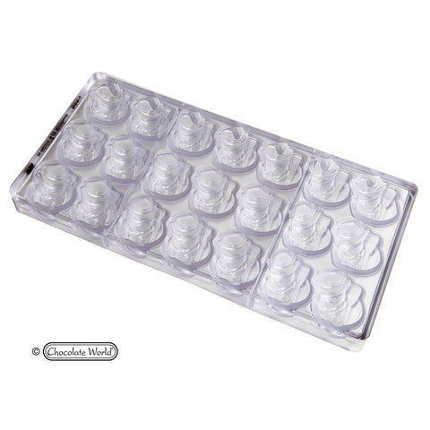 CHOCOLATE MOULD SNOWMAN 275X135X24MM 21CAV CW1333 (#107462)
