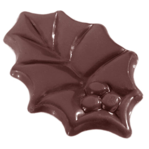 CHOCOLATE MOULD HOLLYLEAF 275X135X24MM CW1439 (#107466)