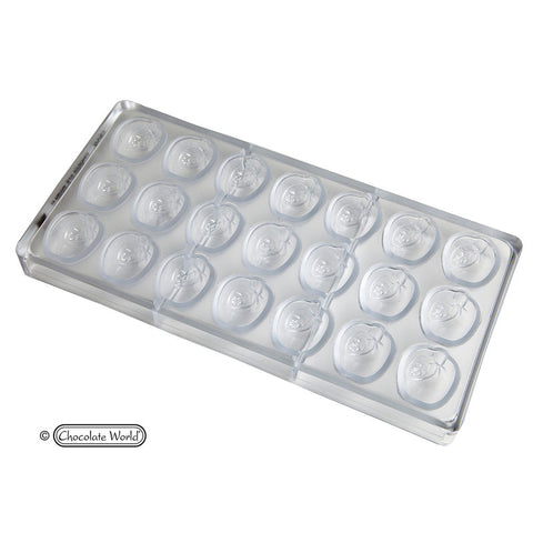 CHOCOLATE MOULD APPLE 275X135X24MM 21CAV CW1519 (#107472)
