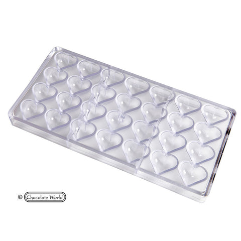 CHOCOLATE MOULD SMALL HEART 28CAV CW1526 (#107473)