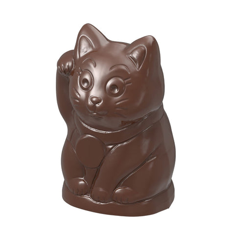 CHOCOLATE MOULD LUCKY CAT MANEKINEKO 12CAV CW1598 (#107476)
